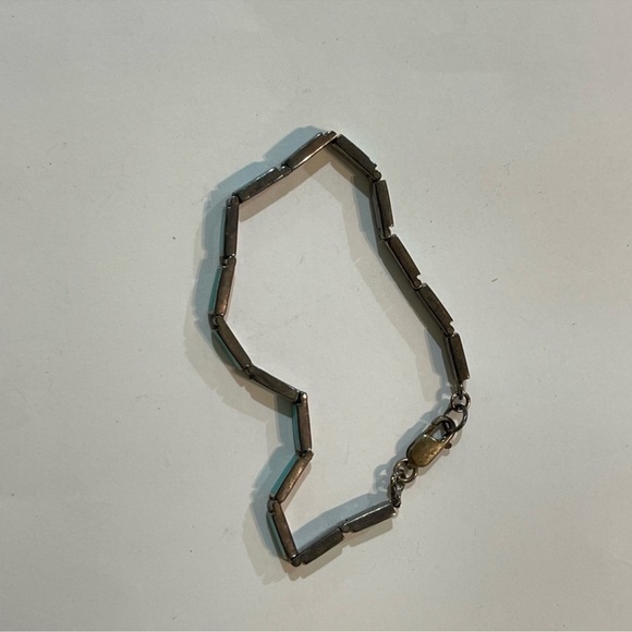 925 Starling Silver Lapiz Lazuli Bracelet - Picture 3 of 7